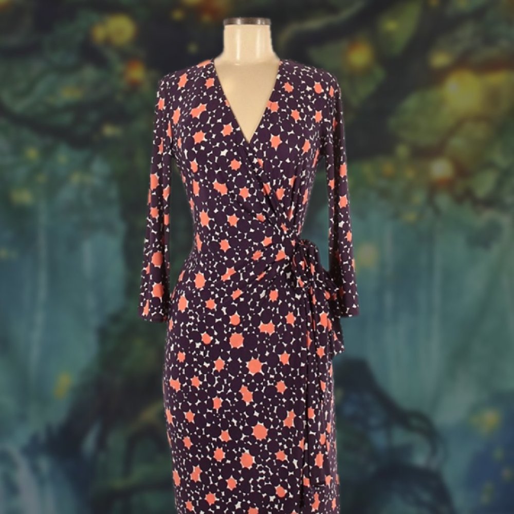 Donna Morgan wrap dress sz 8